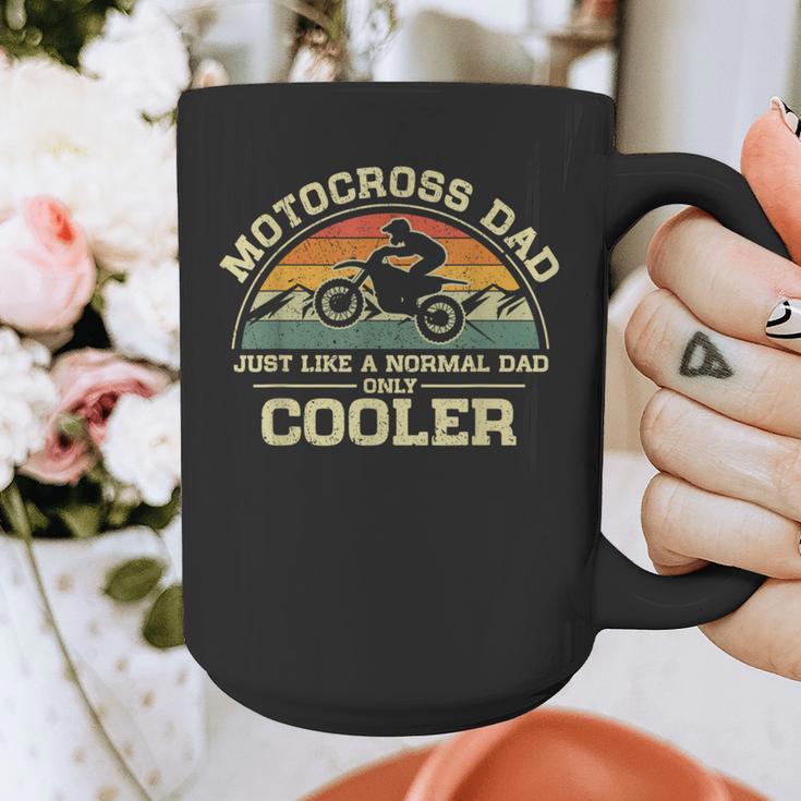 Vintage Motocross Dad Just Like A Normal Dad Only Cooler Graphic Print Coffee Mug