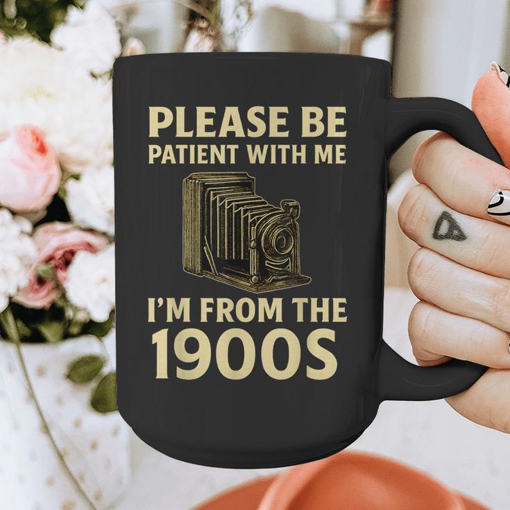 Vintage Please Be Patient With Me I'm From The 1900s Camera Graphic Print Coffee Mug