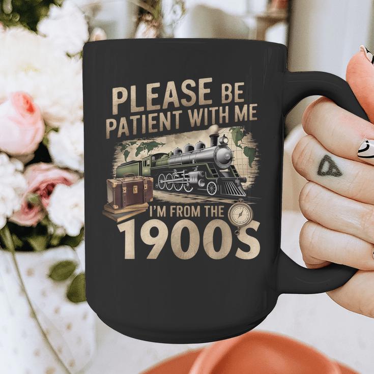 Vintage Please Be Patient With Me I'm From The 1900s Train Graphic Print Coffee Mug Vintage Please Be Patient With Me I'm From The 1900s Train Graphic Print Coffee Mug