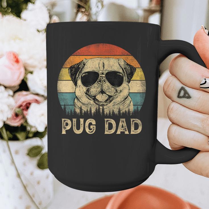 Vintage Pug Dad Dog Lovers Father's Day Tee Graphic Print Coffee Mug Vintage Pug Dad Dog Lovers Father's Day Tee Graphic Print Coffee Mug