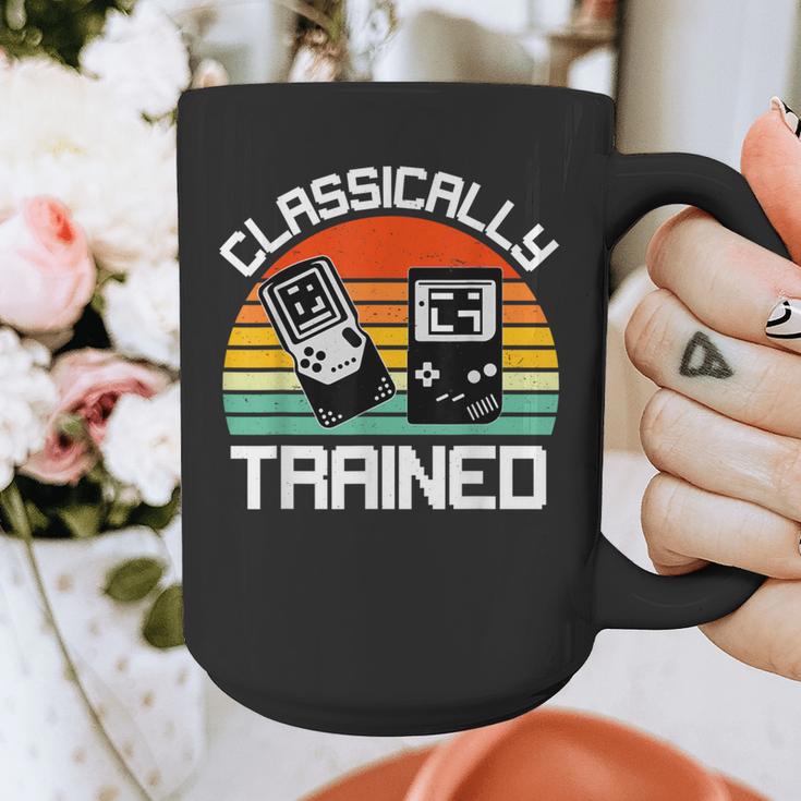 Vintage Retro Classically Trained Video Game 90s Nostalgia Graphic Print Coffee Mug