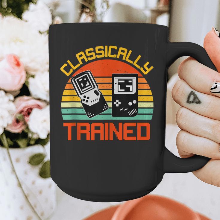 Vintage Retro Classically Trained Video Game 90s Nostalgia Graphic Print Coffee Mug