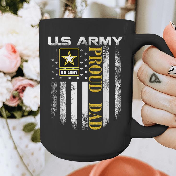 Vintage US Army Proud Dad With American Flag Graphic Print Coffee Mug Vintage US Army Proud Dad With American Flag Graphic Print Coffee Mug