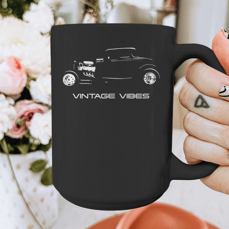 Vintage Vibes Automotive Nostalgia Classic Hotrod Car Graphic Print Coffee Mug