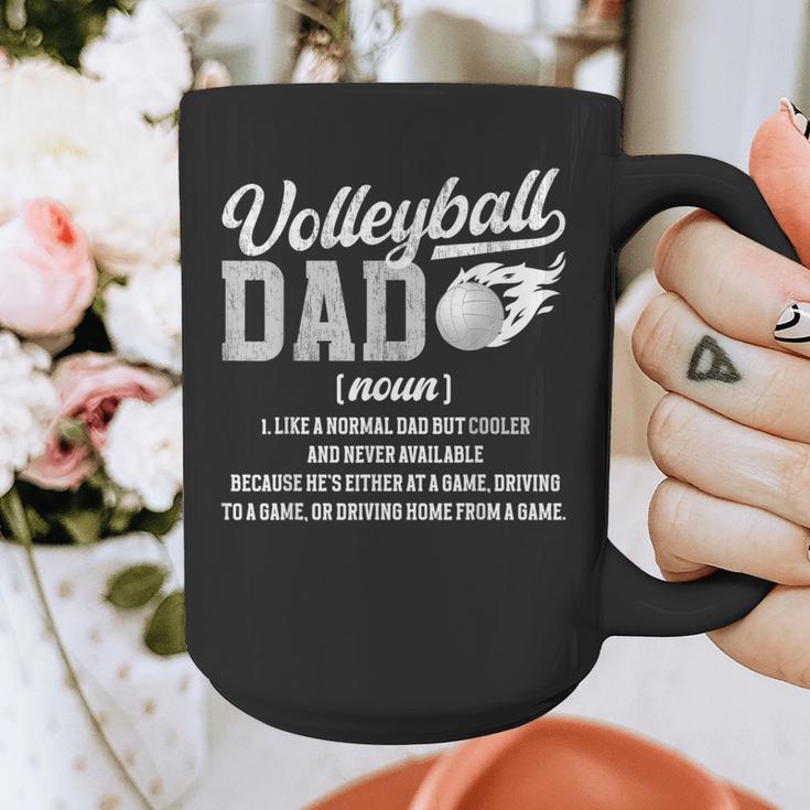 Volleyball Dad Definition Dad Of A Volleyball Player Father Graphic Print Coffee Mug
