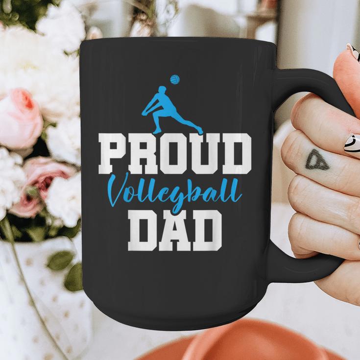 Volleyball Player Team Dad Father Proud Volleyball Dad Graphic Print Coffee Mug
