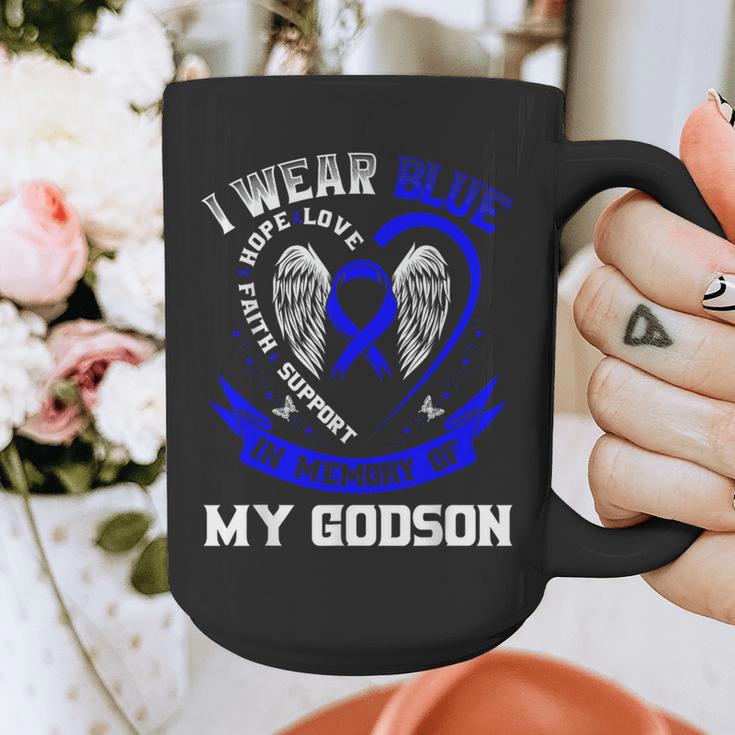 Wear Blue In Memory Of Godson Colon Cancer Awareness Shirts Graphic Print Coffee Mug Wear Blue In Memory Of Godson Colon Cancer Awareness Shirts Graphic Print Coffee Mug