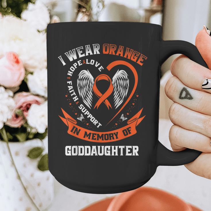 I Wear Orange In Memory Of My Goddaughter Leukemia Cancer Graphic Print Coffee Mug
