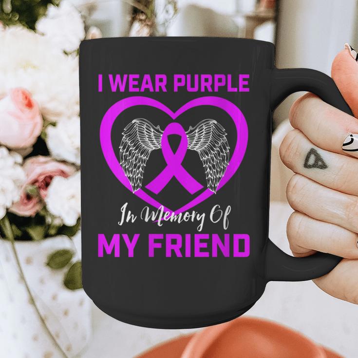 I Wear Purple In Memory Of Friend Alzheimers Heart Graphic Graphic Print Coffee Mug I Wear Purple In Memory Of Friend Alzheimers Heart Graphic Graphic Print Coffee Mug
