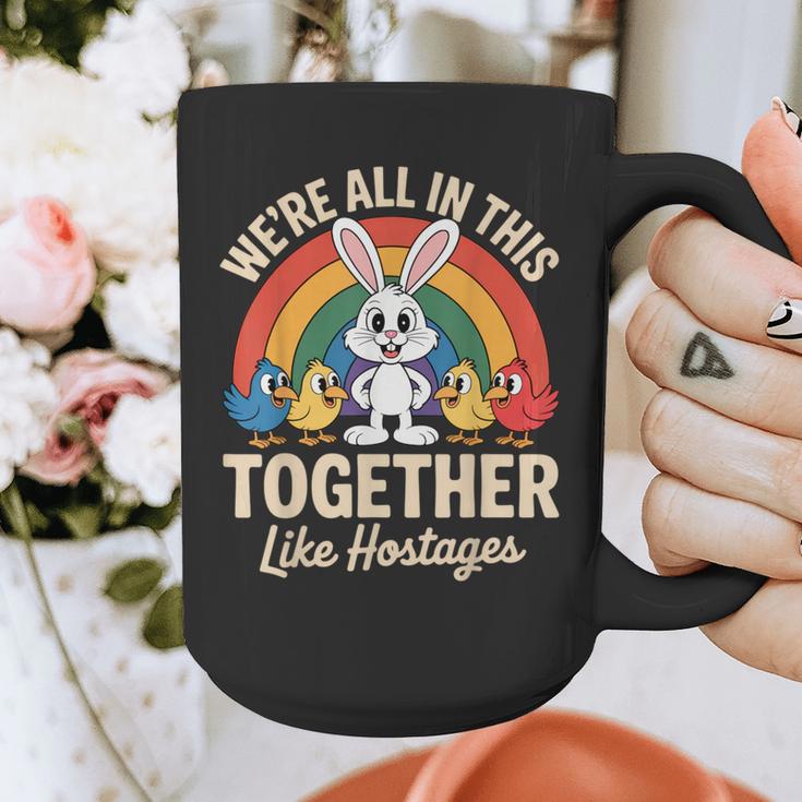 We'Re All In This Together Like Hostages Introvert Graphic Print Coffee Mug We'Re All In This Together Like Hostages Introvert Graphic Print Coffee Mug