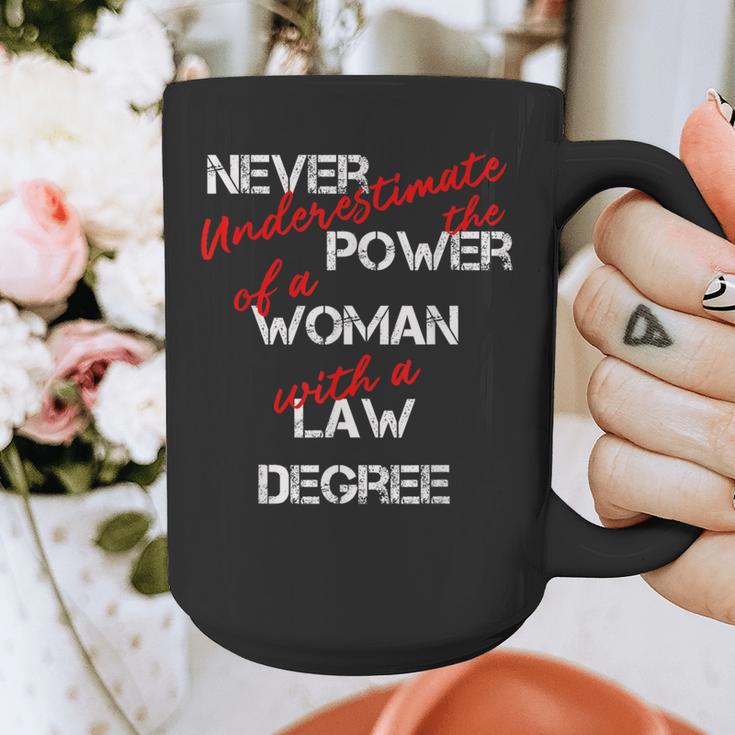 Woman Law Degree Graduation Diploma Party Graphic Print Coffee Mug