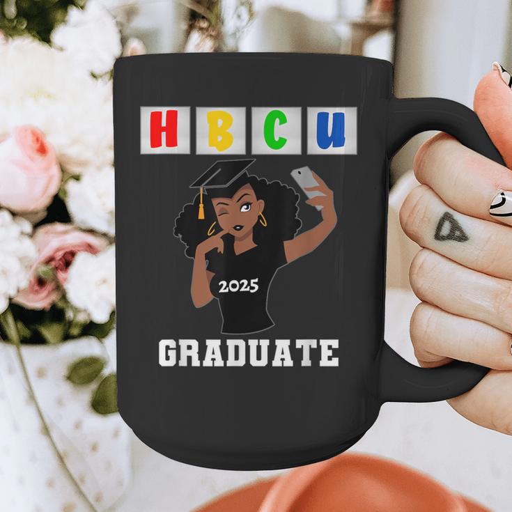 Women HBCU Grad 2025 College Graduation Apparel Graphic Print Coffee Mug
