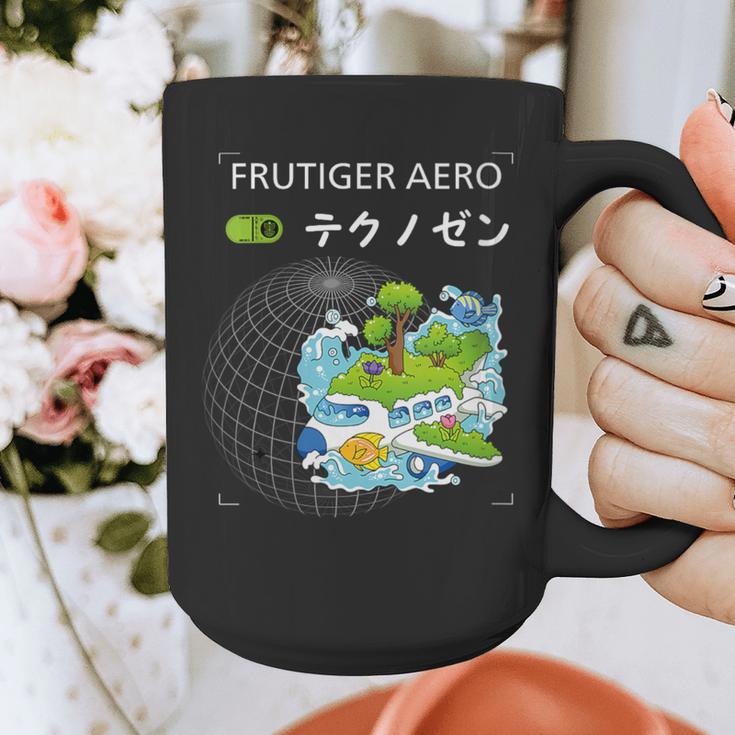 Women's Frutiger Aero Y2K Fashion Trends Statement Piece Tech Orbite Graphic Print Coffee Mug Women's Frutiger Aero Y2K Fashion Trends Statement Piece Tech Orbite Graphic Print Coffee Mug