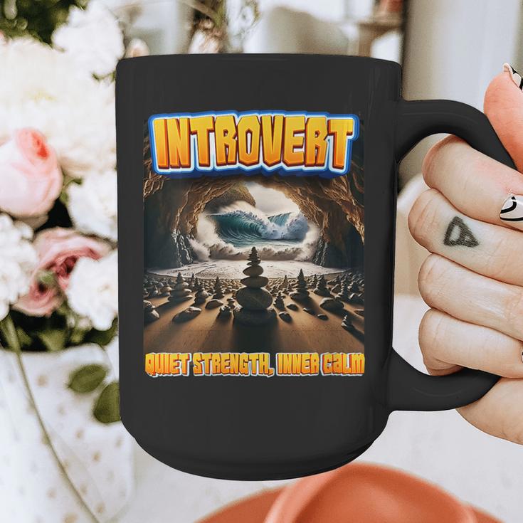 World Introvert Day Quiet Strength Inner Calm Graphic Print Coffee Mug