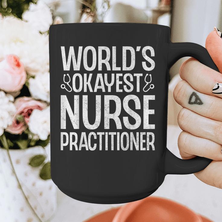 World's Okayest Nurse Practitioner NP Graduation Graphic Print Coffee Mug
