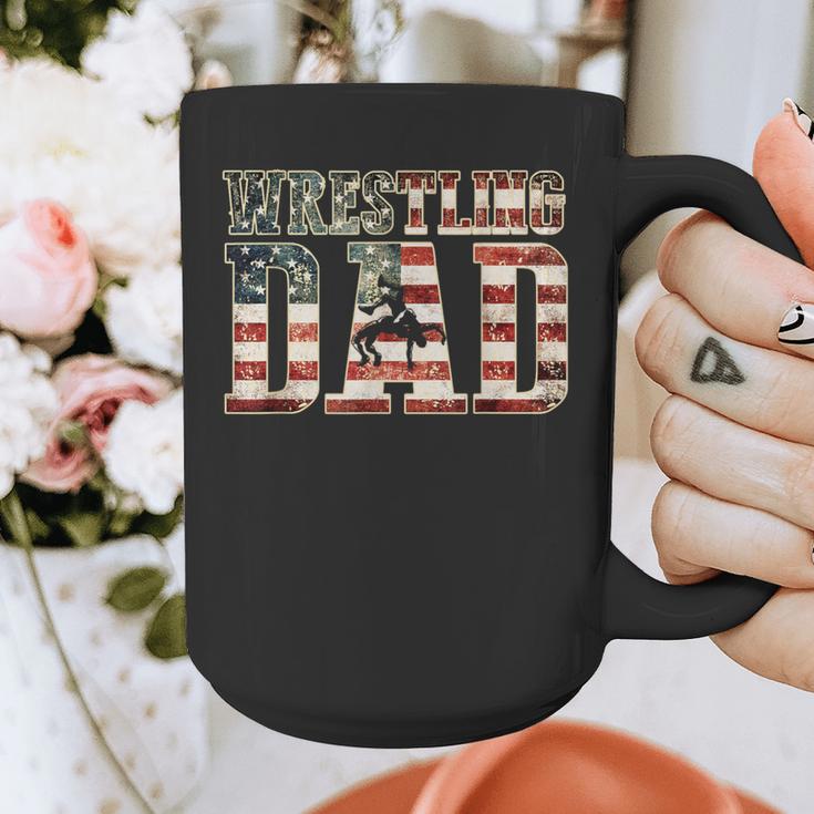 Wrestling Dad American Flag Matching For Dads Of Wrestlers Graphic Print Coffee Mug Wrestling Dad American Flag Matching For Dads Of Wrestlers Graphic Print Coffee Mug