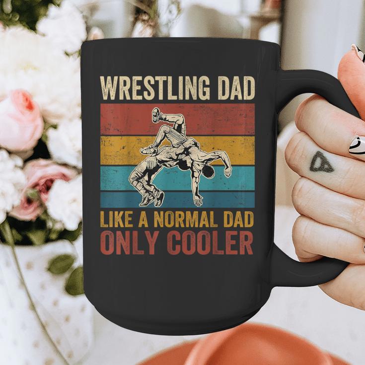 Wrestling Dad Like A Normal Dad Only Cooler Father's Day Graphic Print Coffee Mug