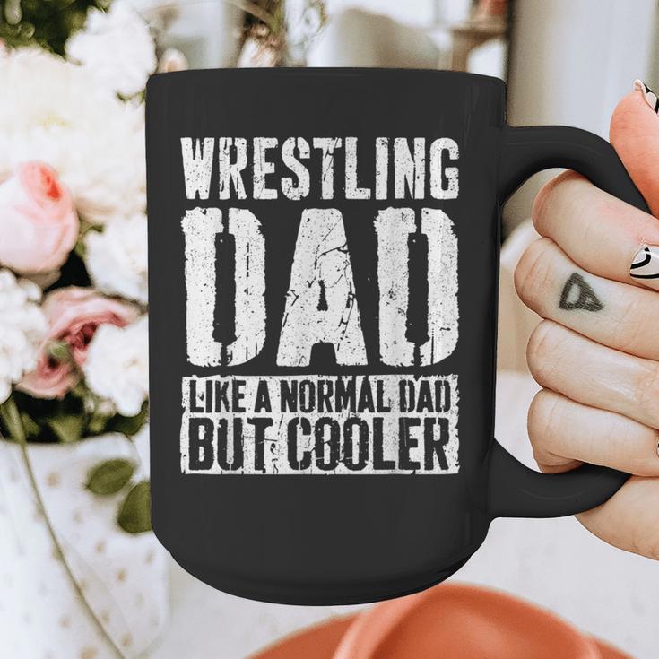 Wrestling Dad Shirt Men Fathers Day Wrestling Dad Graphic Print Coffee Mug