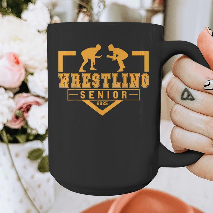 Wrestling Senior Night Wrestling Senior 2025 Graduation 17 Graphic Print Coffee Mug