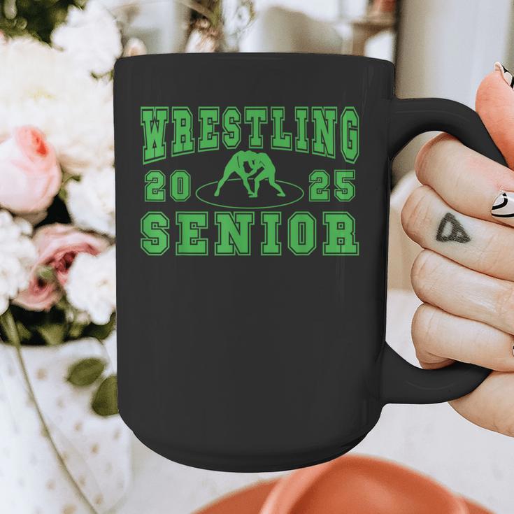 Wrestling Senior Night Wrestling Senior 2025 Graduation 32 Graphic Print Coffee Mug