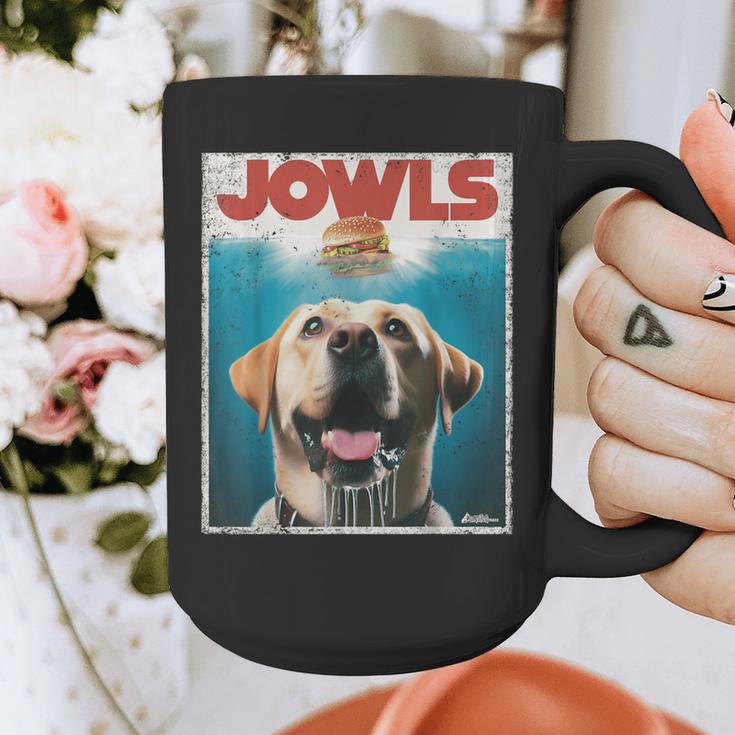 Yellow Lab Jowls Top Labrador Retriever Dog Mom Dad Graphic Print Coffee Mug