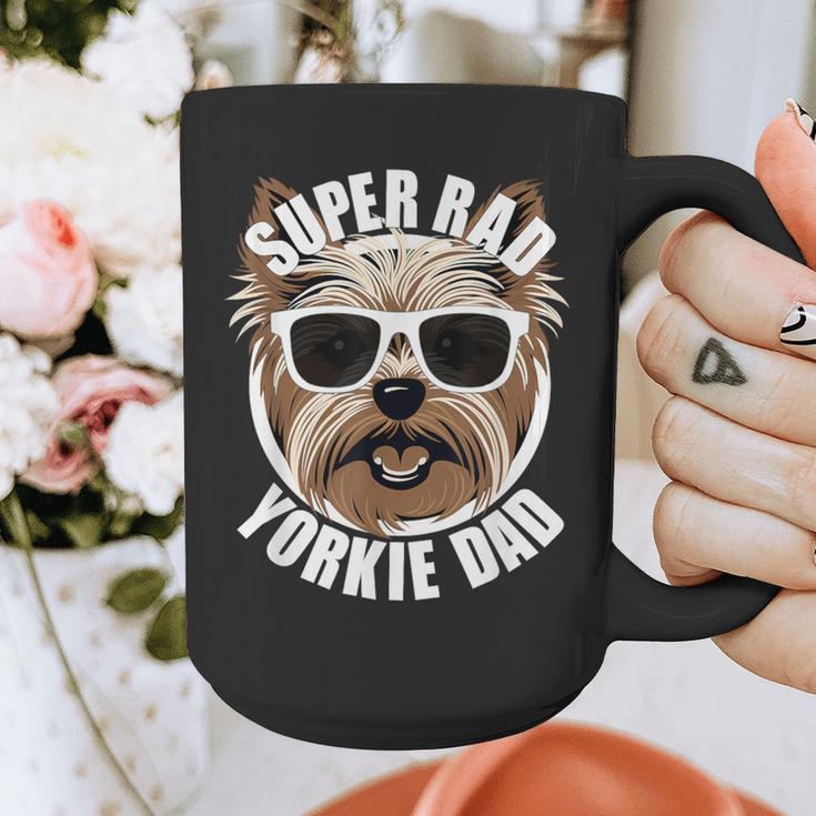 Yorkie Dad Father’s Day Yorkshire Terrier Dog Dad Graphic Print Coffee Mug