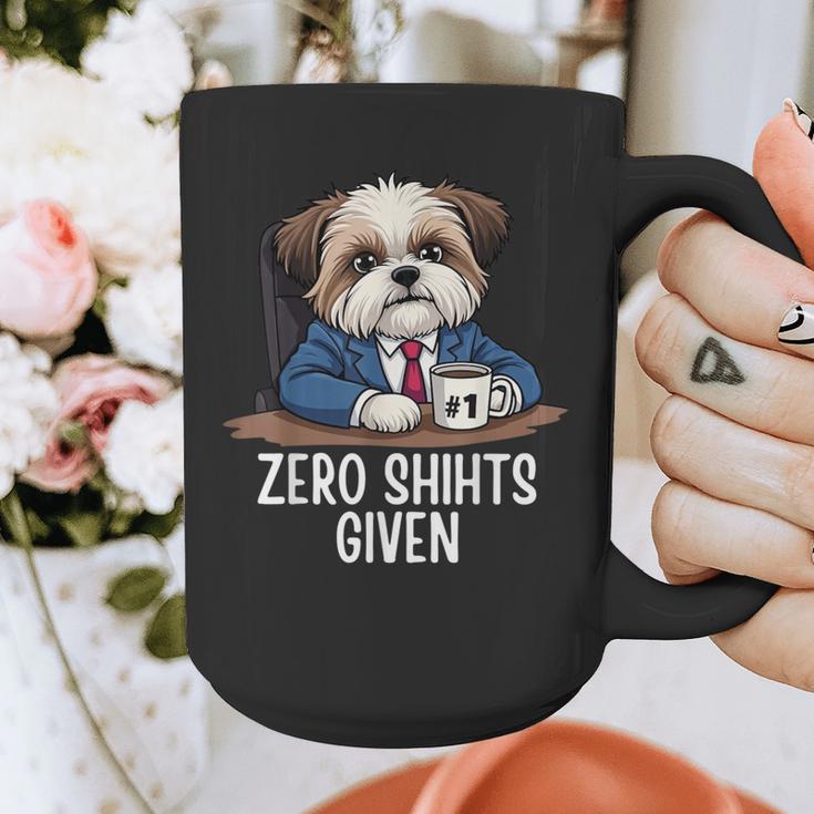 Zero Shihts Given Shih Tzu Dad Shih Tzu Mom Shih Tzu Graphic Print Coffee Mug