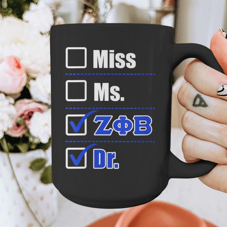 Zeta Phi Beta Doctor Graduation Zeta Phi Beta HBCU Doctor Graphic Print Coffee Mug