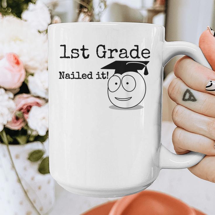 1st Grade Nailed It Kids Graduation TShirt Second Grade Graphic Print Coffee Mug