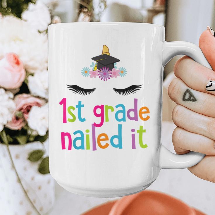1st Grade Nailed ItShirt Unicorn Graduation Class Of 2018 Graphic Print Coffee Mug