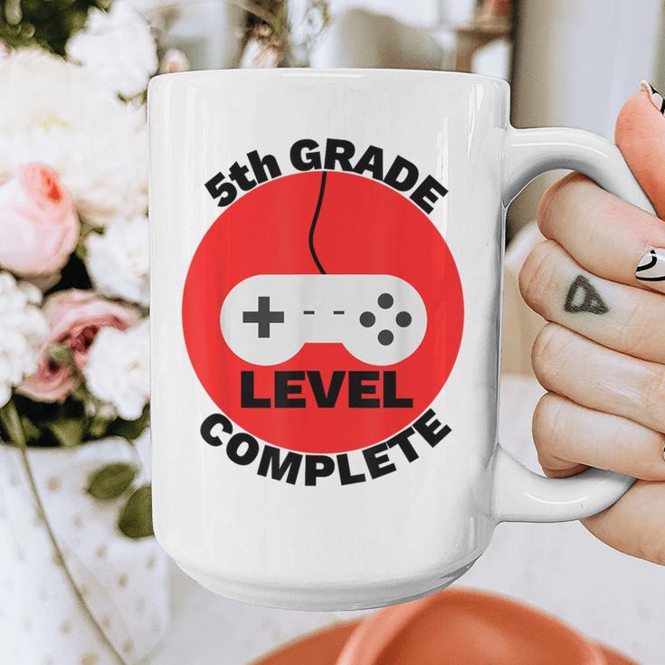 5th Grade Level Complete Gamer Graduation Graphic Print Coffee Mug