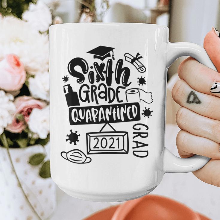 6th Grade Graduate 2021 Graduate Quarantine Sixth Graduation Graphic Print Coffee Mug