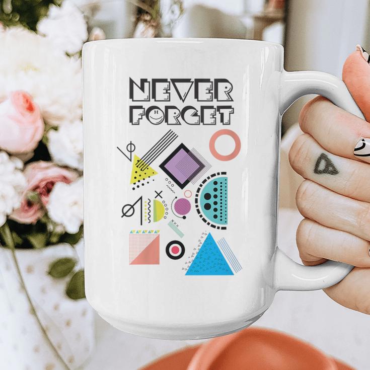80s Nostalgia Never Forget Graphic Print Coffee Mug 80s Nostalgia Never Forget Graphic Print Coffee Mug