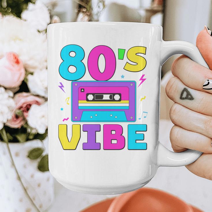 80's Vibe Retro Style Cassette Tape Nostalgia 1980s Party Graphic Print Coffee Mug