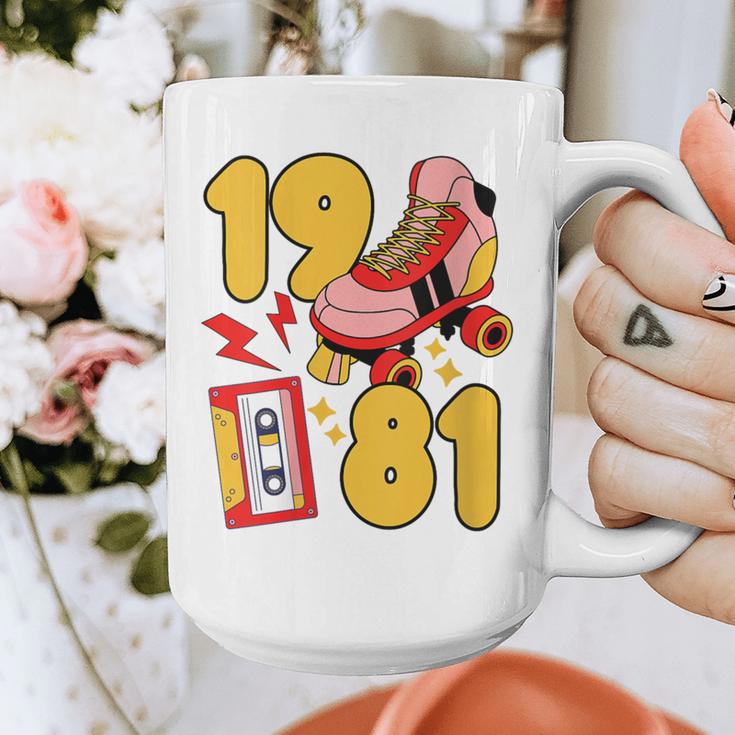 80s Vibes Mixed Tapes & Roller Skates 1981 Nostalgia Retro Graphic Print Coffee Mug 80s Vibes Mixed Tapes & Roller Skates 1981 Nostalgia Retro Graphic Print Coffee Mug