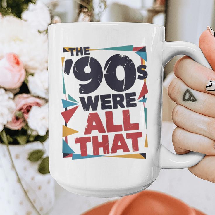 The 90s Were All That – Retro 1990s Nostalgia Tee Graphic Print Coffee Mug