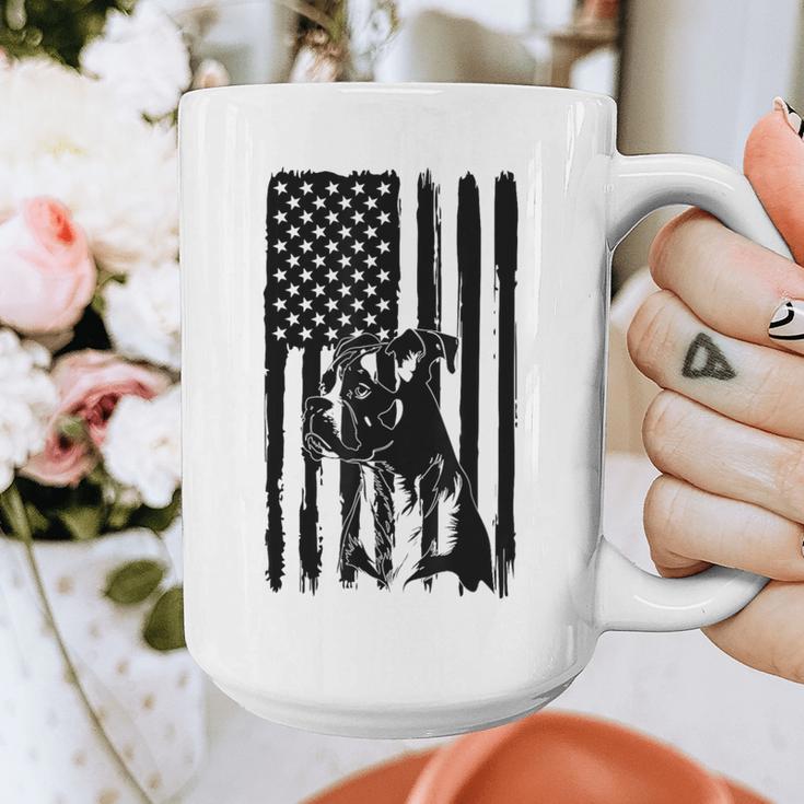 American Flag USA Patriot Boxer Dog Dad Graphic Print Coffee Mug American Flag USA Patriot Boxer Dog Dad Graphic Print Coffee Mug