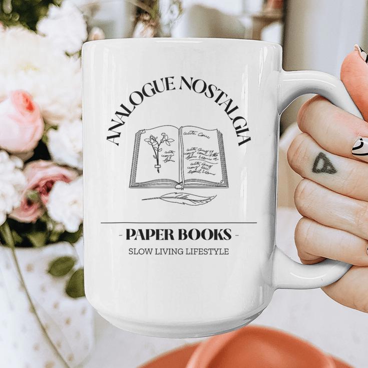 Analogue Nostalgia Paper Books Book Graphic Graphic Print Coffee Mug