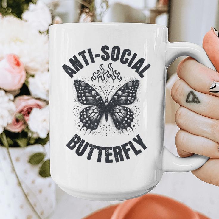 Anti-Social Butterfly Awkward Introvert Homebody Humor Graphic Print Coffee Mug Anti-Social Butterfly Awkward Introvert Homebody Humor Graphic Print Coffee Mug