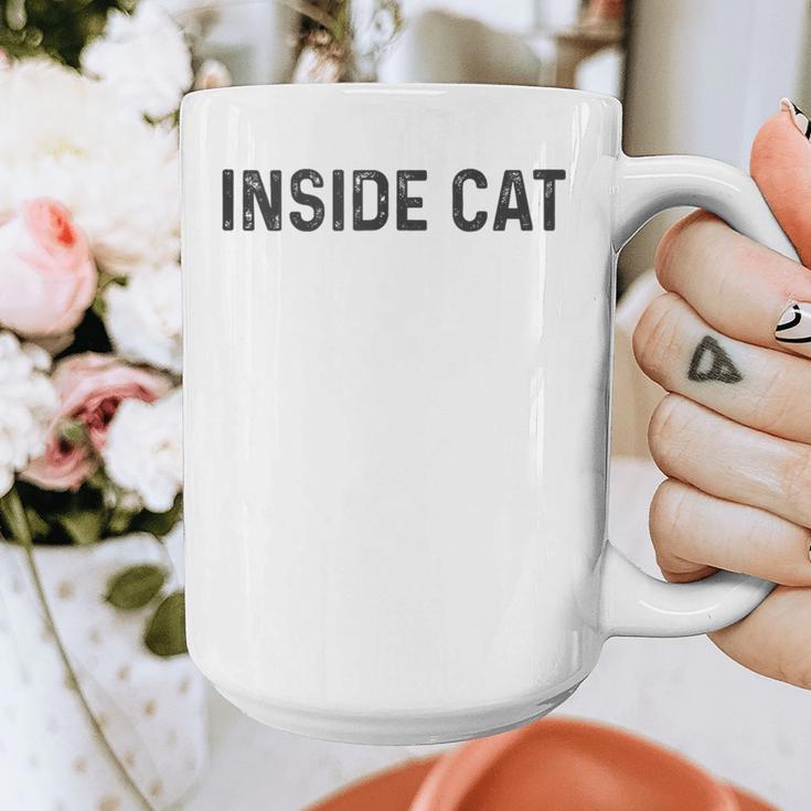 Antisocial Introvert Women Men Kids Inside Cat Graphic Print Coffee Mug