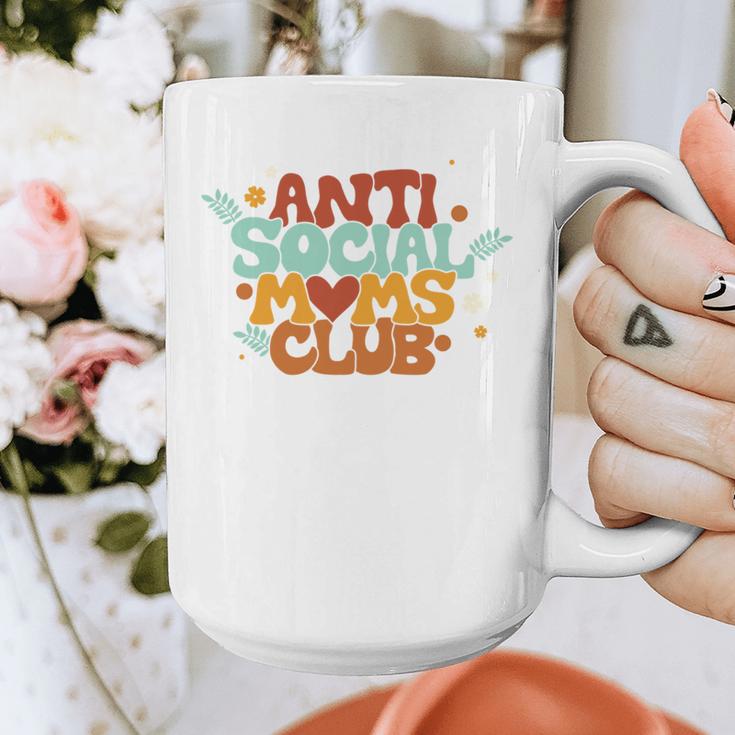 Antisocial Moms Club Introvert Mom Mothers Introverted Retro Graphic Print Coffee Mug