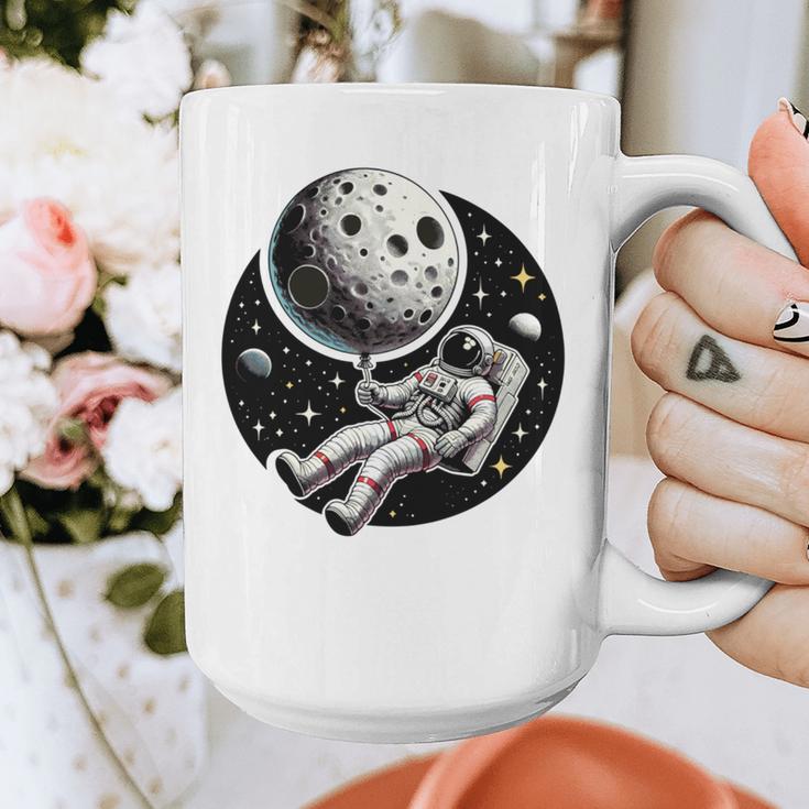 Astronaut Aesthetic Holding Moon Balloon Planets Introvert Graphic Print Coffee Mug Astronaut Aesthetic Holding Moon Balloon Planets Introvert Graphic Print Coffee Mug