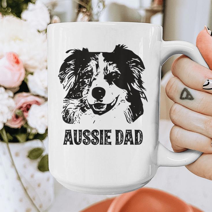 Aussie Dad Australian Shepherd Dog Dad For Men Graphic Print Coffee Mug