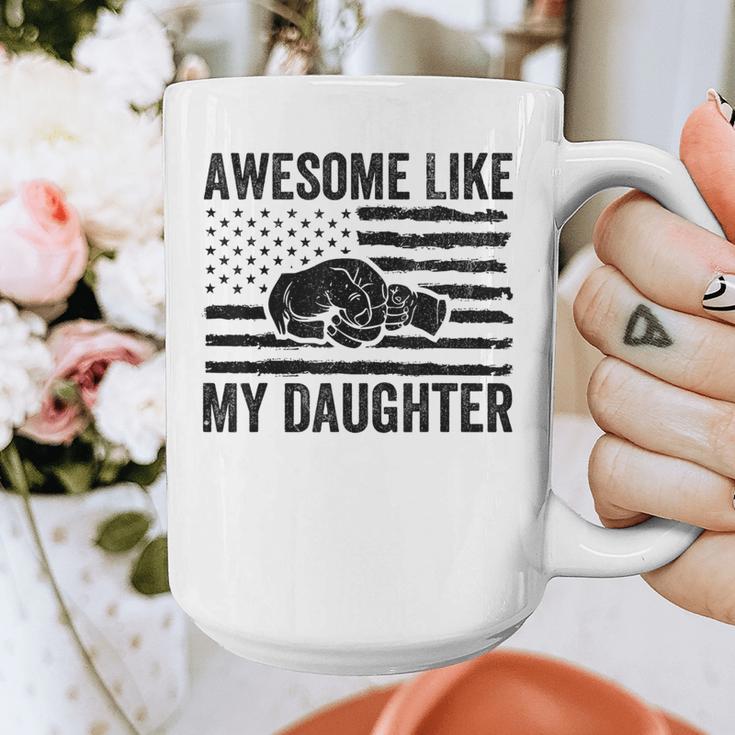 Awesome Like My Daughter Men Fathers Day Dad Graphic Print Coffee Mug