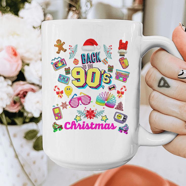 Back To 90's Christmas Nostalgia Quotes Graphic Premium Tri-Blend Graphic Print Coffee Mug
