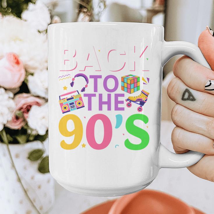 Back To The 90's Mixtape Era Nostalgia Retro 1990 90's Style Premium Tri-Blend Graphic Print Coffee Mug