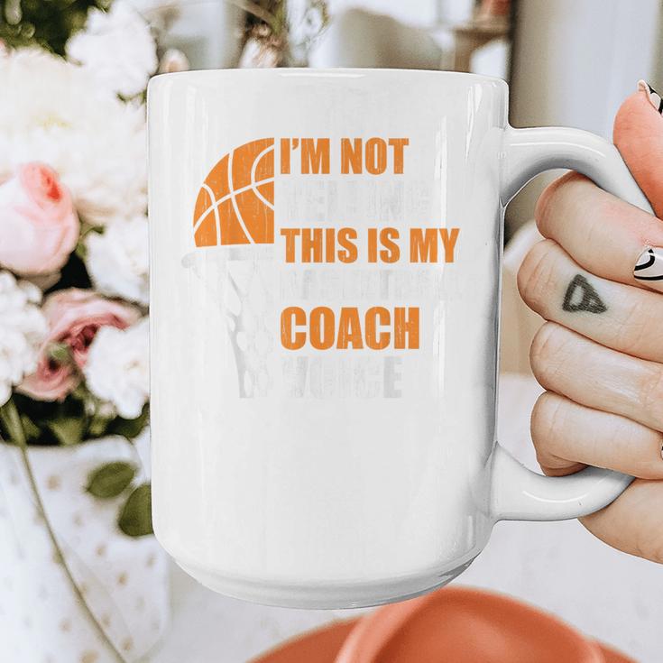Basketball Not Yelling This Is My Basketball Coach Dad Graphic Print Coffee Mug