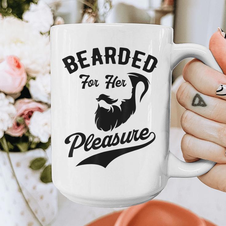 Bearded For Her Pleasure Bearded Dad Father Graphic Print Coffee Mug