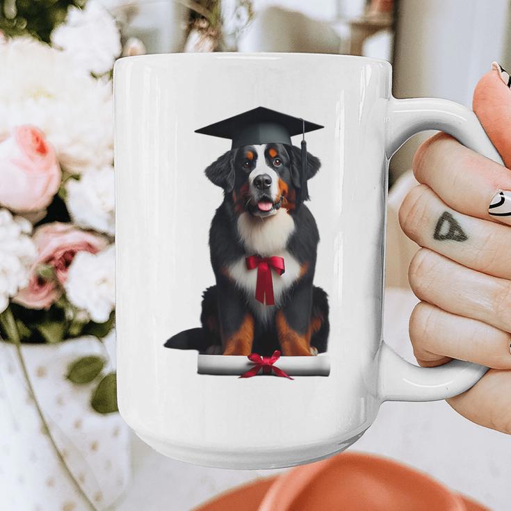 Bernese Mountain Dog Graduation Cap Graduate Training School For Men Women Girls Kids Graphic Print Coffee Mug