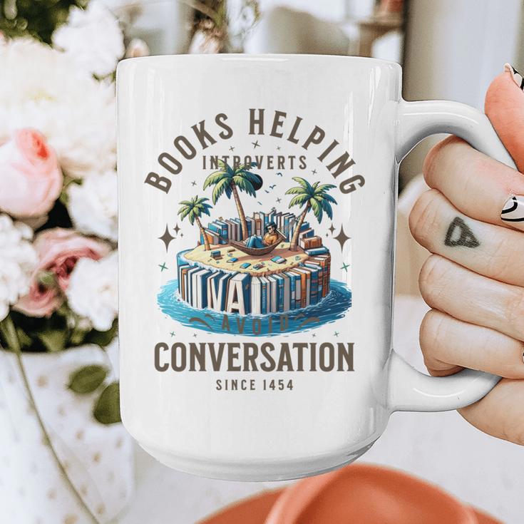 Books Helping Introvert Avoid Conversation Graphic Print Coffee Mug Books Helping Introvert Avoid Conversation Graphic Print Coffee Mug